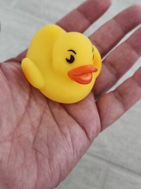 Classic Yellow Rubber Duck with Orange Beak
